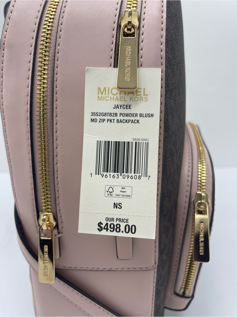Michael Kors Jaycee Medium Zip Pocket Logo Backpack
Powder Blush 
NWT - Picture 8 of 16